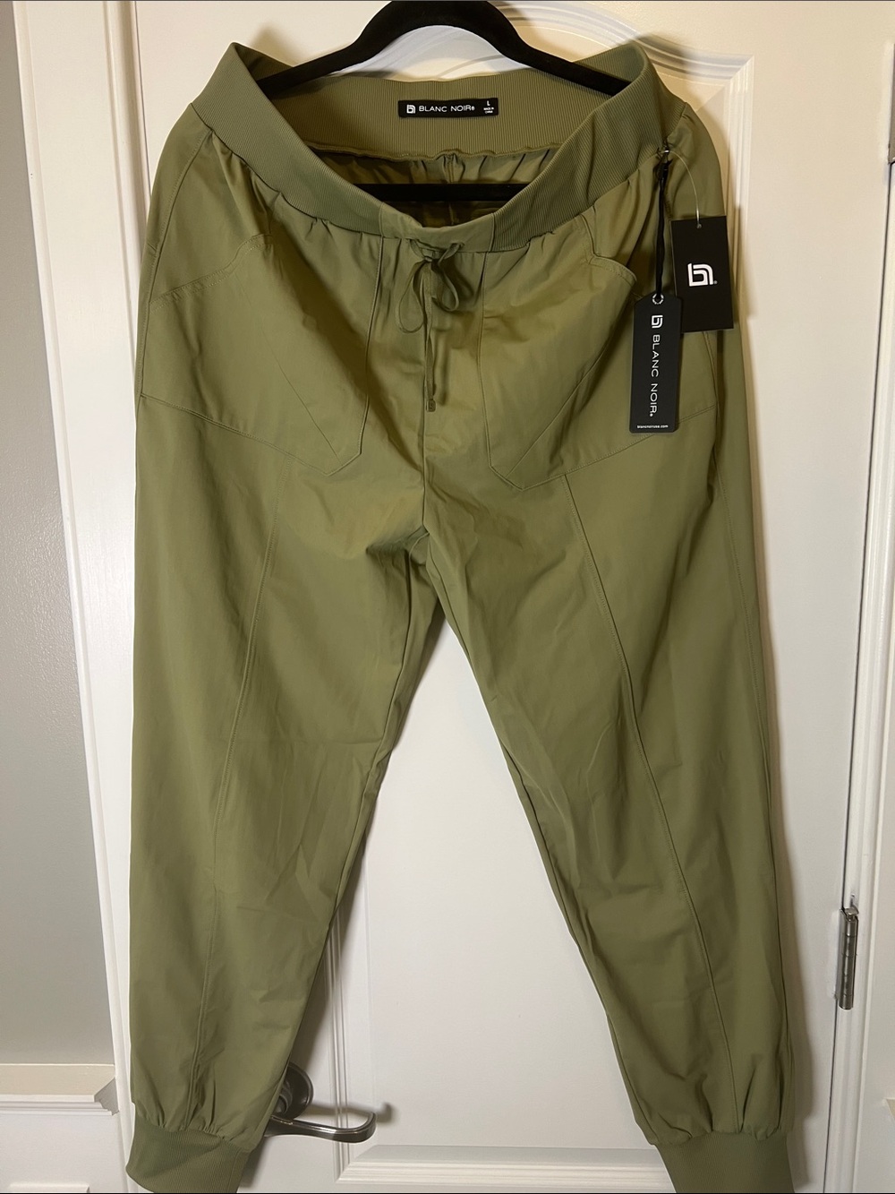 Blanc Noir Olive Green Jogger Pants